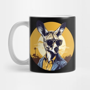 Kangaroo with Sun Glasses Mug